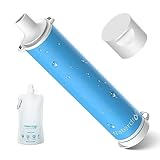 Waterdrop Paja de Filtro de Agua de Gota, Sistema de Filtración Portátil para Camping, Purificador de Agua Potable para Viajes de Emergencia a pie de Mochila (1)
